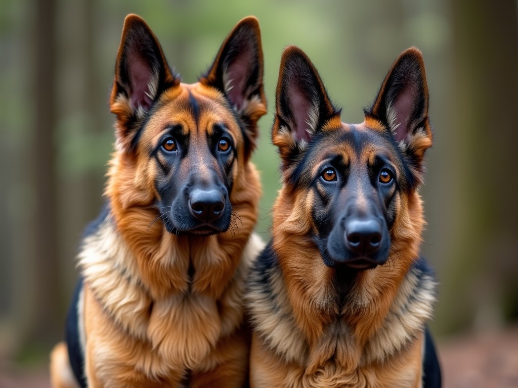 two older german shepherds